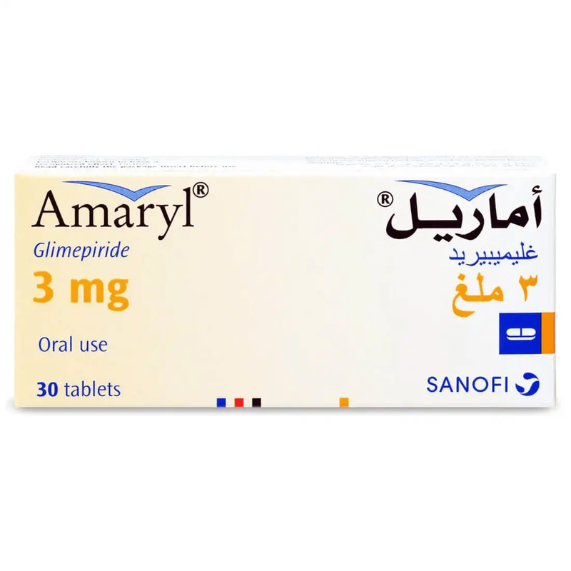 AMARYL 3 MG 30 TABLETS | Rosh Medical Company